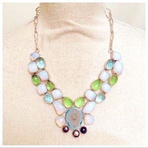 Mixed Stone Statement Necklace